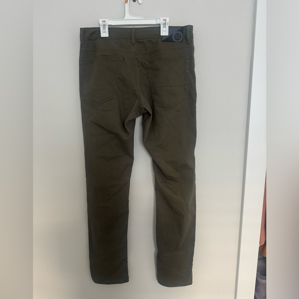 Buffalo David Bitton Archer Slim Stretch 5 Pocket Pant Green - Picture 7 of 9